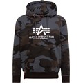 ALPHA INDUSTRIES Μπλούζα φούτερ καφέ / γκρι / μαύρο / λευκό