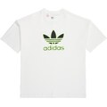 ADIDAS ORIGINALS Μπλουζάκι 'Trefoil' μοσχολέμονο / μαύρο / λευκό