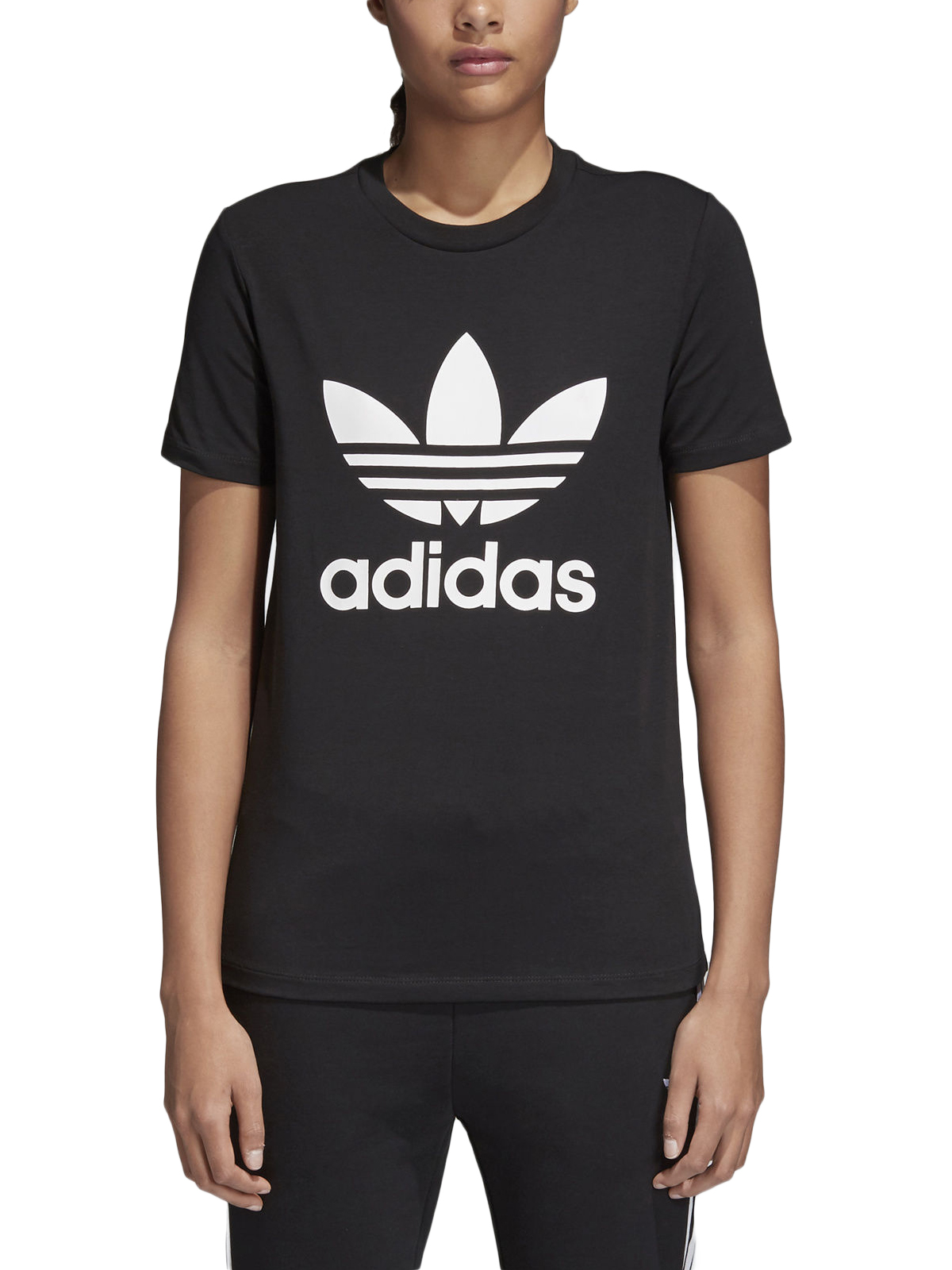 Gynaikeies Mployzes Adidas Trefoil Logo Womens T Shirts Mayro