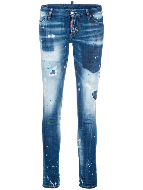 Dsquared2 Jennifer Jeans S75la0975 Gynaikeia Mple Glami Gr