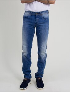 Trial jeans Ανδρικό τζιν παντελόνι Trial μπλε φθορές ξεβάμματα Nathan 18