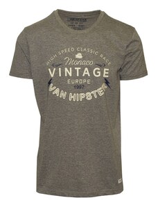 VAN HIPSTER 71494-04 Ανδρικό T-shirt με τύπωμα - Γκρί Μελανζέ