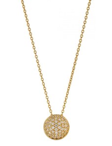 Κολιέ Vogue Ballroom χρυσό ασημί 925 με ζιργκόν 566141.1