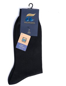 Pournara ανδρική κάλτσα μαύρη cotton classic fit 110