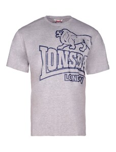 Lonsdale T-Shirt Langsett-S-Γκρι