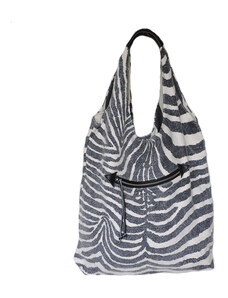 Μεγάλη Τσάντα 'Grey Zebra'