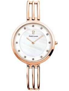 PIERRE LANNIER Ladies Crystals - 016M999, Rose Gold case with Stainless Steel Bracelet