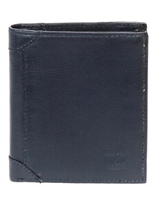 Δερμάτινο πορτοφόλι μικρού μεγέθους Lavor 1-7408-Μπλε