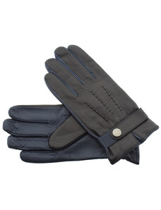 Γάντια δέρμα Guy Laroche 98950-Μαύρο/Μπλε