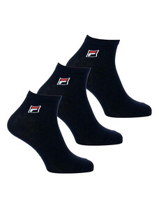 Fila unisex κάλτσες x3 μπλε cotton 3/4 f9303-321