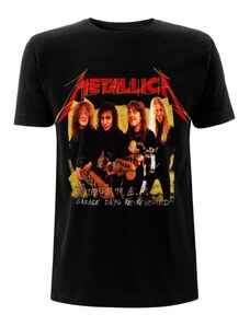 ROCK OFF Ανδρική μπλούζα Metallica - Φωτογραφία γκαράζ - Κίτρινο Μαύρο - RTMTLTSBGAR