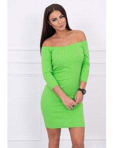 Kesi Εφαρμοστό φόρεμα - rib ανοιχτό πράσινο