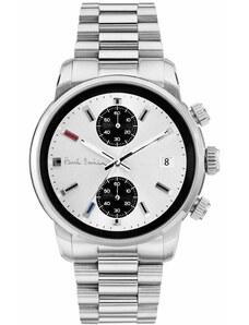 PAUL SMITH Block Chronograph - P10034, Silver case with Stainless Steel Bracelet