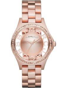 MARC BY MARC JACOBS Henry Glitz - MBM3339, Rose Gold case with Stainless Steel Bracelet