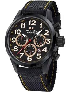 TW STEEL WTCR Coronel Special Edition Chronograph - TW978, Black case with Black Fabric Strapt