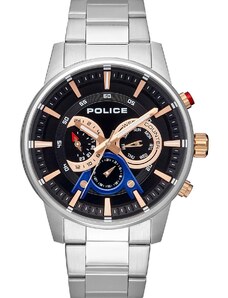 POLICE Avondale Multifunction - PL15523JS-02M, Silver case with Stainless Steel Bracelet