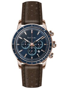 PAUL SMITH Chronograph - PS0110006, Rose Gold case with Brown Leather Strap