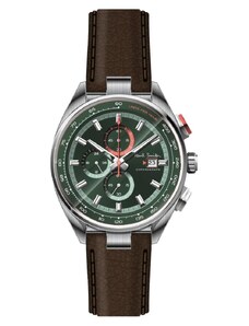 PAUL SMITH Chronograph - PS0110013, Silver case with Brown Leather Strap