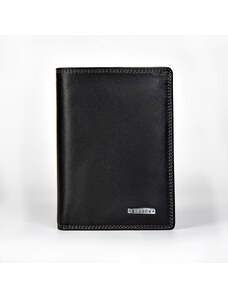 HEXAGONA Ανδρικό πορτοφόλι Δερμάτινο RFID μαύρο X30Z - 230488-01