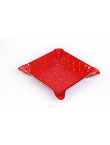 Bagcity Δερμάτινος μεσαίος δίσκος σε κόκκινο κροκό για το σπίτι ή το γραφείο SLA15QO - 22315-94