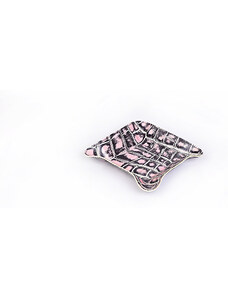 Bagcity Δερμάτινος μικρός δίσκος σε μαύρο με ρόζ κροκό για το σπίτι ή το γραφείο SLA21QU - 22314-95