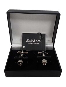 Dash&Dot - 3604-03 - Silver - Μανικετόκουμπα