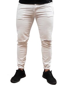 Vittorio - Frankie Trousers - White - παντελόνι υφασμάτινο