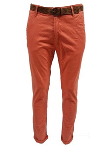 Tom Tailor - 6405091.99.12 - Coral - Vintage Chino With Belt - παντελόνι υφασμάτινο