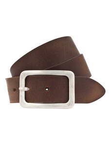 VANZETTI Ζώνη κονιάκ / ασημί