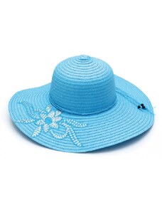 Καπέλο ψάθα γαλάζιο με σχέδιο 626 OEM