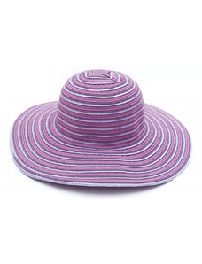 Υφασμάτινο καπέλο ριγέ μώβ 618 OEM