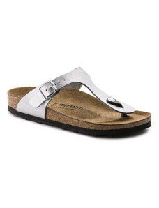 Birkenstock Gizeh Birko-Flor Silver Narrow Fit Γυναίκες - Σανδάλια Birkenstock - Γκρι - 43853-5.5