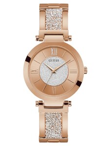 GUESS Ladies - W1288L3 , Rose Gold case with Stainless Steel Bracelet