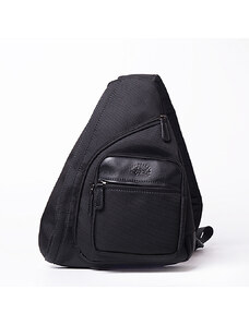 FRANCINEL Τσάντα body medium μαύρη ύφασμα με δέρμα PO03M - 223893-01