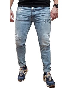 Cover Jeans Cover - Royal - E3758 - Washed Blue - Skinny Fit - παντελόνι Jeans