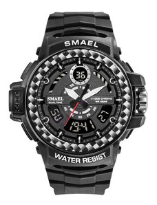 SMAEL 8014 Sports Watch Dual Display - Black