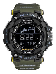 SMAEL 1802 Sports Watch Digital Display - Army Green
