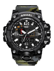 SMAEL 1545MC Sports Watch Dual Display - Army Green