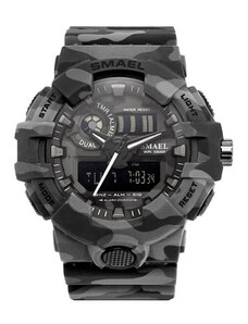 SMAEL 8001MC Sports Watch Dual Display - Camo Gray