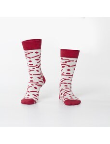 FASARDI Κρεμώδεις γυναικείες κάλτσες με σχέδια