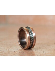 SILVERstro Ανδρικό δαχτυλίδι από Χαλκό και Ασήμι