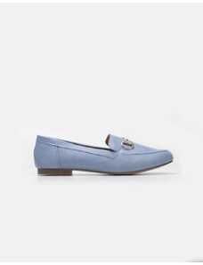 INSHOES Flat loafers σε απλή γραμμή Σιέλ