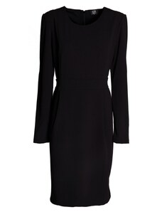 GR FASHION Ελαστικό μαύρο φόρεμα, Χρώμα Μαύρο, Μέγεθος 50