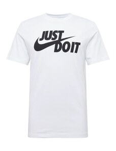 Nike Sportswear Μπλουζάκι 'Swoosh' μαύρο / offwhite