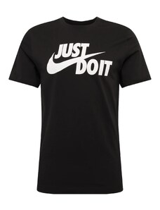 Nike Sportswear Μπλουζάκι 'Swoosh' μαύρο / λευκό