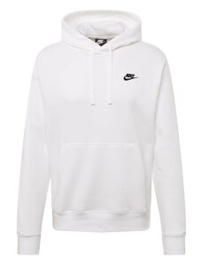 Nike Sportswear Μπλούζα φούτερ 'Club Fleece' μαύρο / λευκό