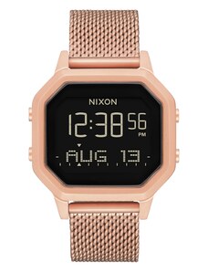 Nixon Ψηφιακό ρολόι 'Siren Milanese' ροζέ χρυσό / μαύρο