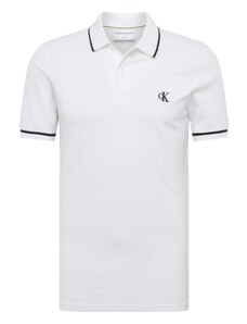 Calvin Klein Jeans Μπλουζάκι ναυτικό μπλε / offwhite