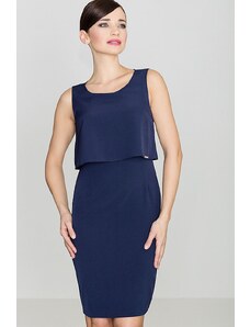 Lenitif Γυναικείο Φόρεμα K388 Σκούρο Μπλε