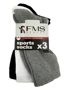 FMS Unisex Κάλτσες Sports - Τριπλό Πακέτο